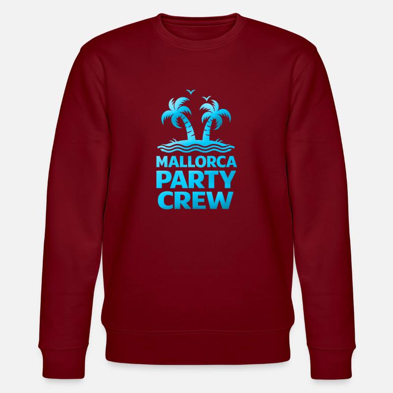 Mallorca Party Crew - Stanley/Stella Unisex Bio-Sweatshirt CHANGER  - Burgunderrot