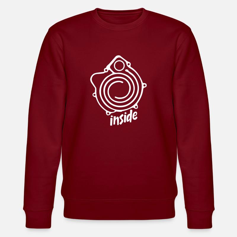 G-Lader inside weiß - Stanley/Stella Unisex Bio-Sweatshirt CHANGER  - Burgunderrot