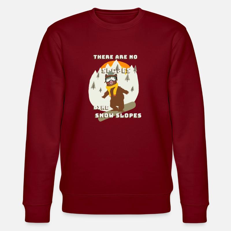 slopes - Stanley/Stella Unisex Bio-Sweatshirt CHANGER  - Burgunderrot
