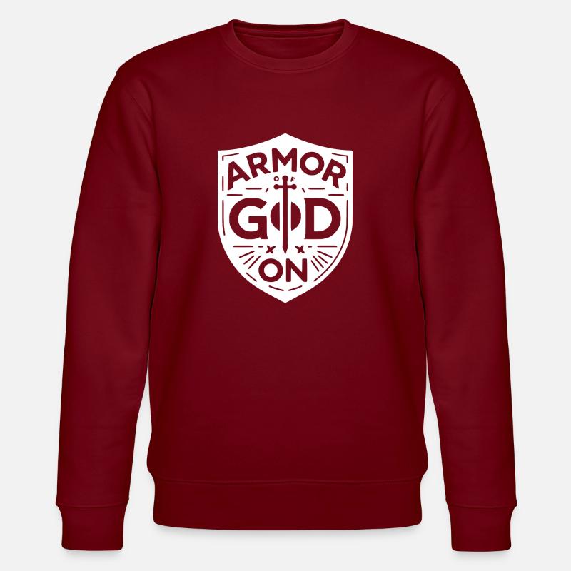 L’armure de Dieu sur - Sweat bio CHANGER Stanley/Stella Unisexe - bordeaux