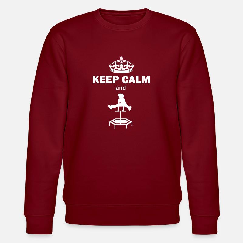 trampoline sauteuse cadeau saut sautant - Sweat bio CHANGER Stanley/Stella Unisexe - bordeaux