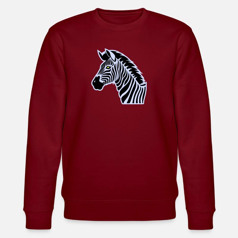 zebra - Stanley/Stella CHANGER Unisex Organic Sweatshirt - burgundy