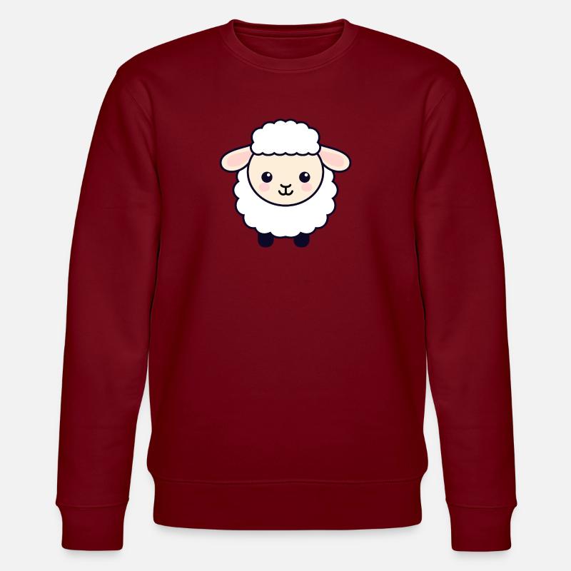 Schaf - Stanley/Stella Unisex Bio-Sweatshirt CHANGER  - Burgunderrot
