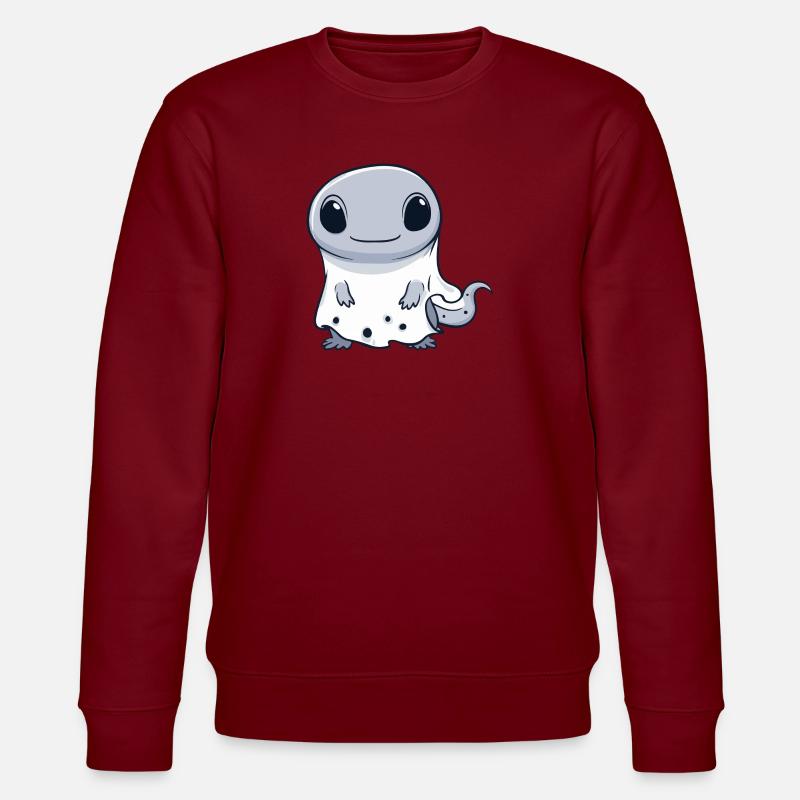 Echse Halloween Lustig Geist - Stanley/Stella Unisex Bio-Sweatshirt CHANGER  - Burgunderrot