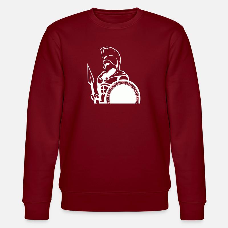 sparta warrior - Stanley/Stella Unisex Bio-Sweatshirt CHANGER  - Burgunderrot