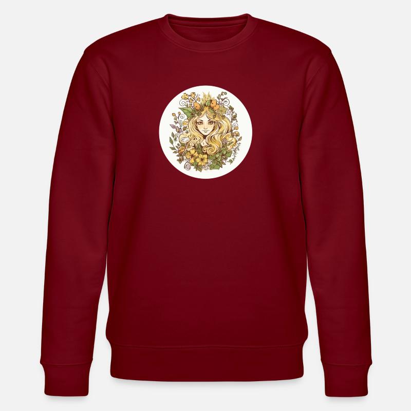Waldfee - Stanley/Stella Unisex Bio-Sweatshirt CHANGER  - Burgunderrot