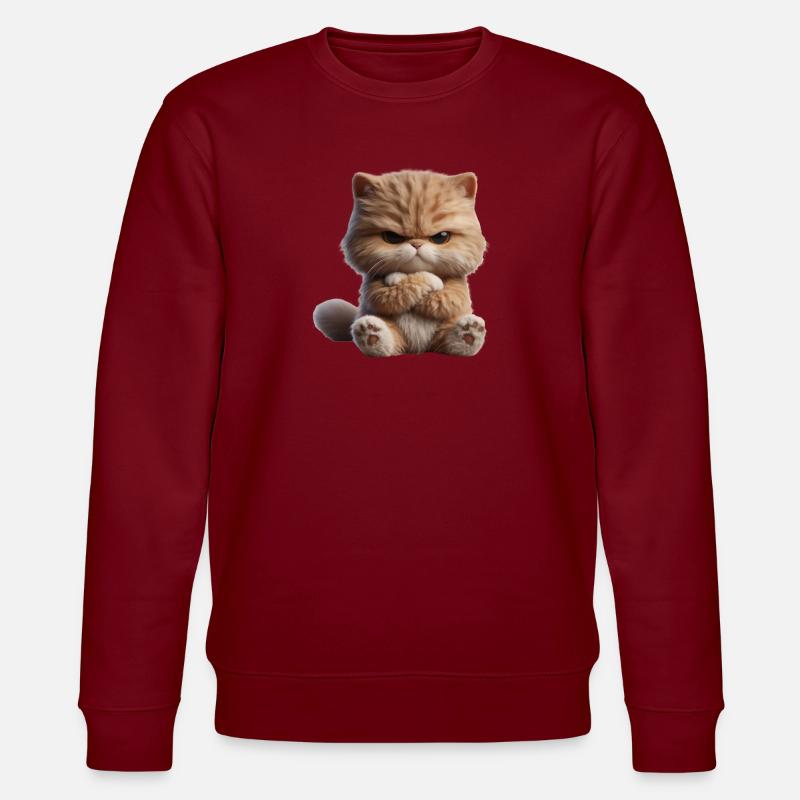 Chat Grim 1 - Sweat bio CHANGER Stanley/Stella Unisexe - bordeaux