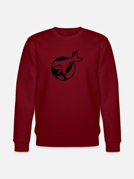 Fox Hole Front Part Front Burrow Go Out - Stanley/Stella CHANGER Unisex Organic Sweatshirt - burgundy