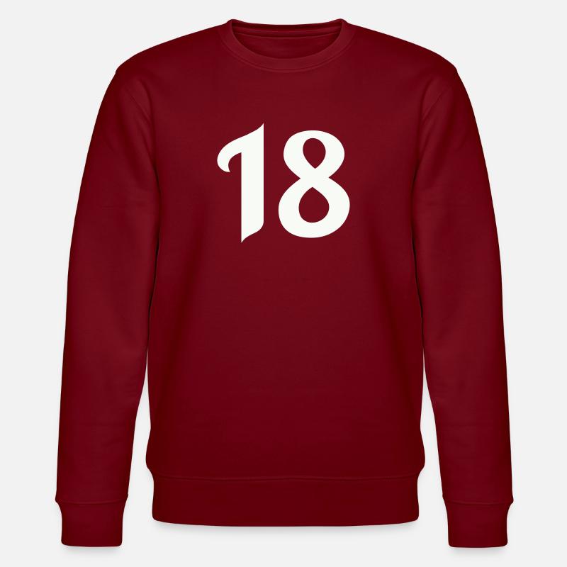 18 - Stanley/Stella Unisex Bio-Sweatshirt CHANGER  - Burgunderrot