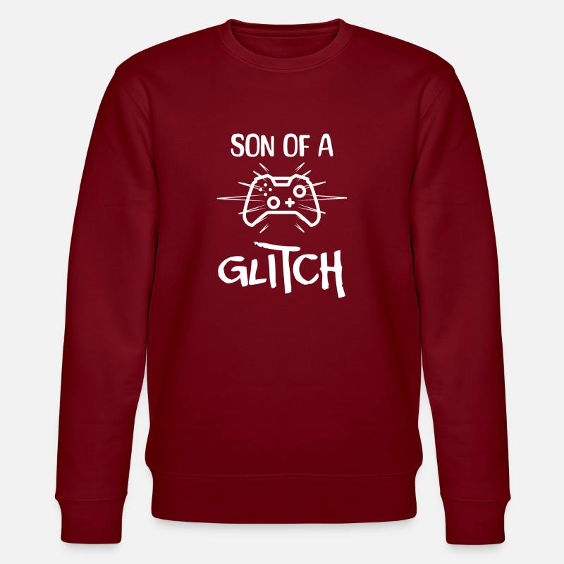 Son of a Glitch - Stanley/Stella Unisex Bio-Sweatshirt CHANGER - Burgunderrot