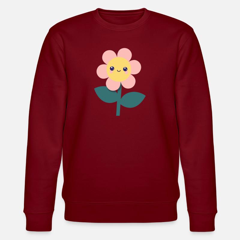 Blume - Stanley/Stella Unisex Bio-Sweatshirt CHANGER  - Burgunderrot