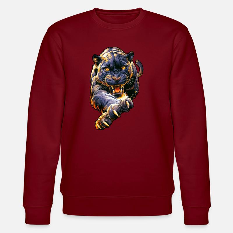 Grande panthère - Sweat bio CHANGER Stanley/Stella Unisexe - bordeaux