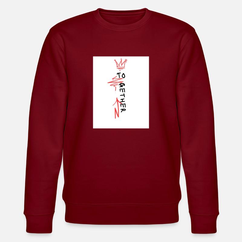Together - Stanley/Stella Unisex Bio-Sweatshirt CHANGER  - Burgunderrot