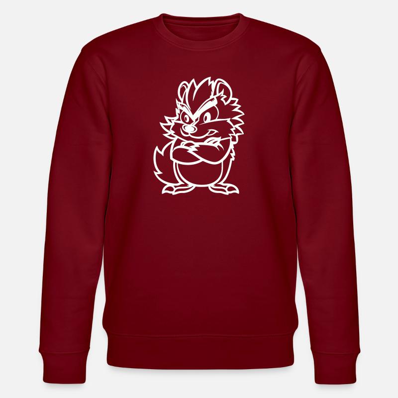 igel - Stanley/Stella Unisex Bio-Sweatshirt CHANGER  - Burgunderrot