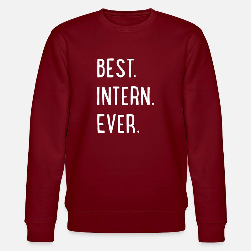 bester Praktikant - Stanley/Stella Unisex Bio-Sweatshirt CHANGER  - Burgunderrot