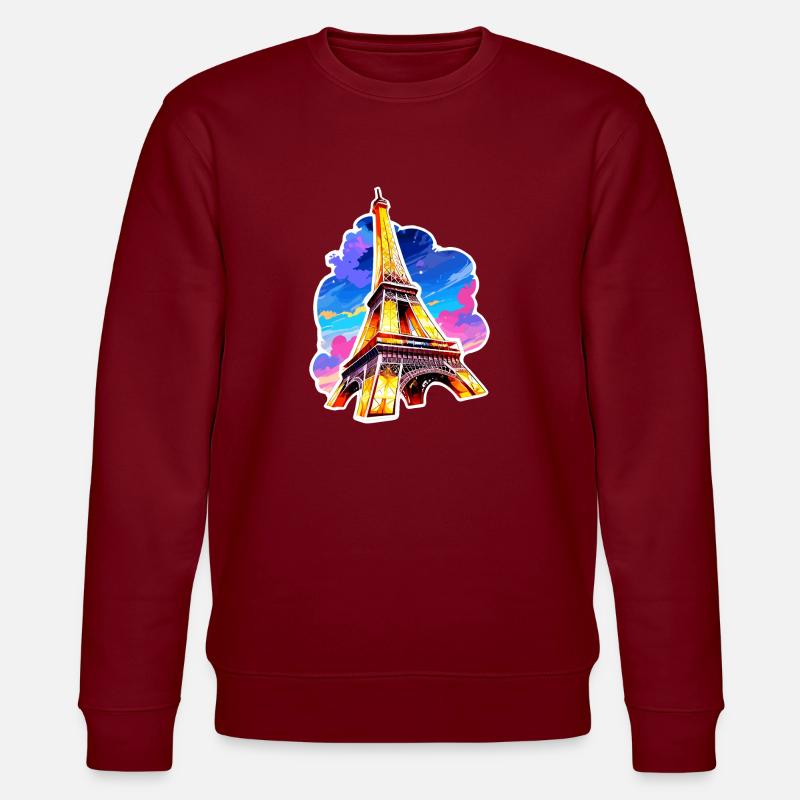 Eiffel tower #22 - Sweat bio CHANGER Stanley/Stella Unisexe - bordeaux