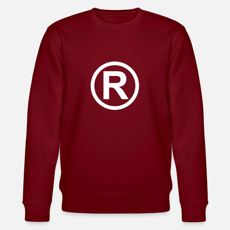 Registered Trademark Symbol Weiß - Stanley/Stella Unisex Bio-Sweatshirt CHANGER  - Burgunderrot