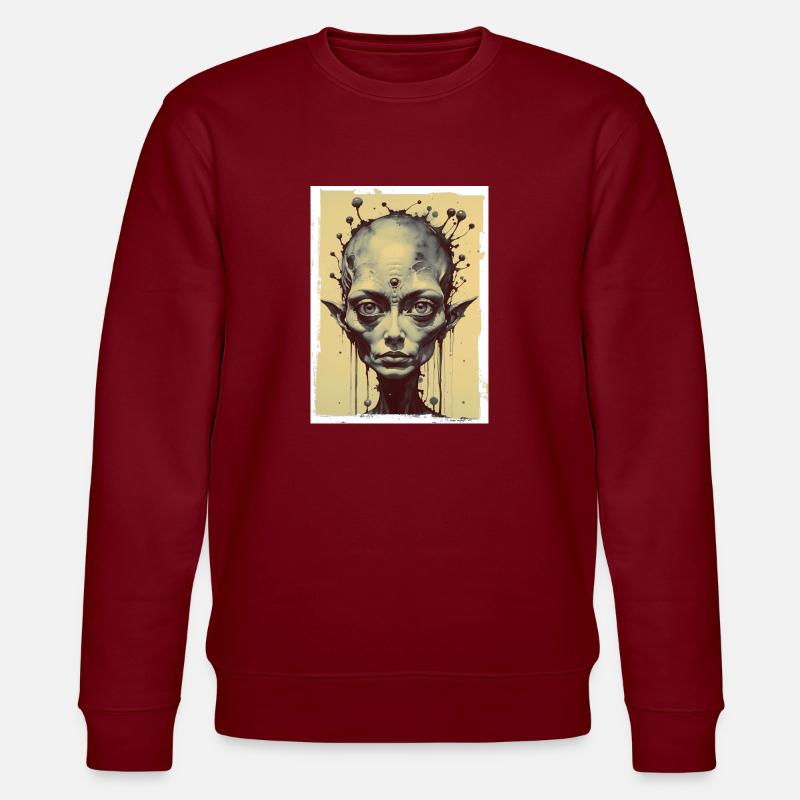 Entfremdung - Stanley/Stella Unisex Bio-Sweatshirt CHANGER  - Burgunderrot