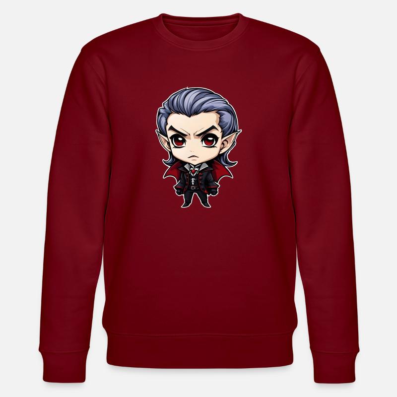 Ein Chibi-Vampir - Stanley/Stella Unisex Bio-Sweatshirt CHANGER  - Burgunderrot