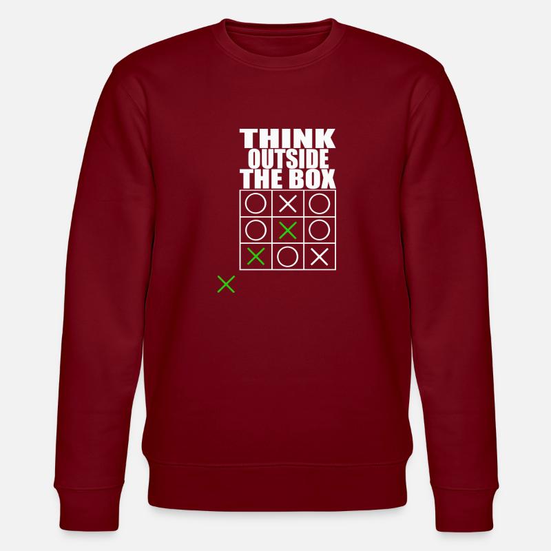 think outside the box - Stanley/Stella Unisex Bio-Sweatshirt CHANGER - Burgunderrot