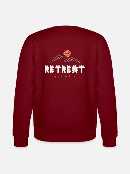 Artist Collab with Lisa Sedivy -Retreat - Stanley/Stella Unisex Bio-Sweatshirt CHANGER - Burgunderrot