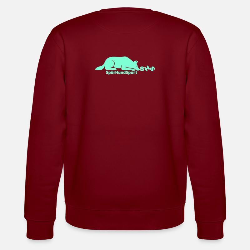 SHS Logo aquamarin - Stanley/Stella Unisex Bio-Sweatshirt CHANGER  - Burgunderrot