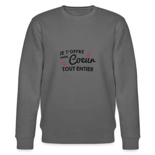 T-shirt Déclaration d'Amour - Mon Cœur Tout Entier - Sweat bio CHANGER Stanley/Stella Unisexe