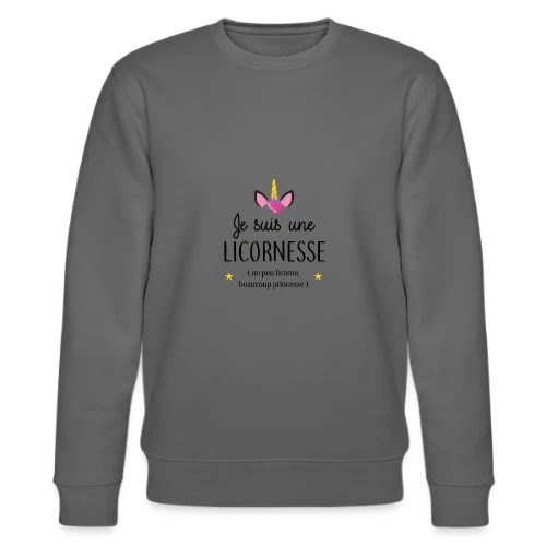 T-shirt Licornesse : Moitié Licorne, Moitié Princesse - Sweat bio CHANGER Stanley/Stella Unisexe