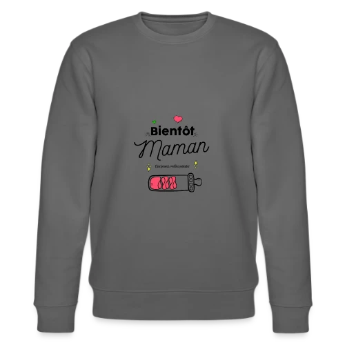 T-shirt Future Maman : Mon Cœur Bat Pour Deux - Sweat bio CHANGER Stanley/Stella Unisexe