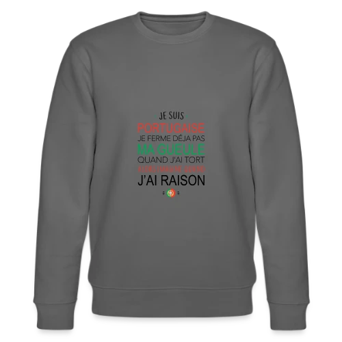 T-Shirt Portugaise : Ma Voix Compte, Toujours Raison ! - Sweat bio CHANGER Stanley/Stella Unisexe