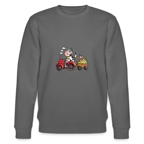 La Vache au Volant, le Cochon à Bord - T-shirt Agricole Fun - Sweat bio CHANGER Stanley/Stella Unisexe