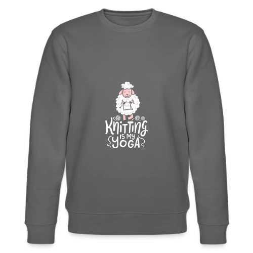 T-Shirt Tricot & Yoga: Knitting Is My Yoga - Sweat bio CHANGER Stanley/Stella Unisexe