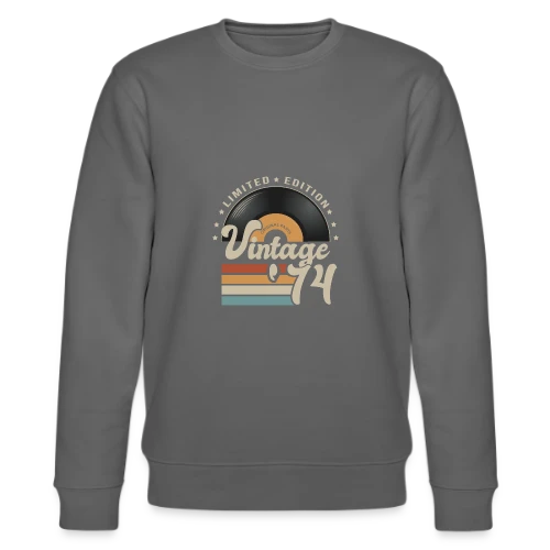 Vinyle Vintage 1974 – Anniversaire 49 ans - Sweat bio CHANGER Stanley/Stella Unisexe