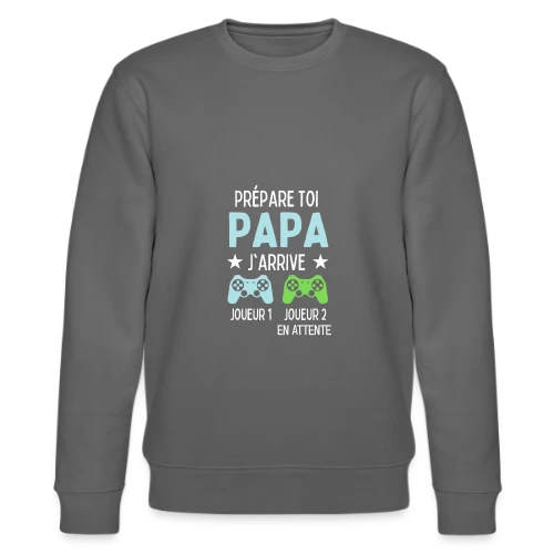 T-Shirt Futur Papa Gamer - Annonce Grossesse Humour - Sweat bio CHANGER Stanley/Stella Unisexe