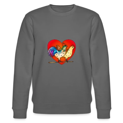 Duo Coq et Poule Champêtre - Sweat bio CHANGER Stanley/Stella Unisexe