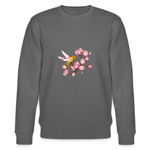 Abeille Volante et Magnolias – Dessin Main Élégant - Sweat bio CHANGER Stanley/Stella Unisexe