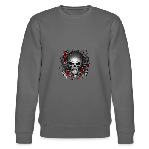 Crâne Gothique Mystique aux Roses Rouges - Sweat bio CHANGER Stanley/Stella Unisexe