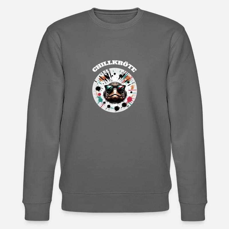 Tortue crapaud froide - Sweat bio CHANGER Stanley/Stella Unisexe - charbon