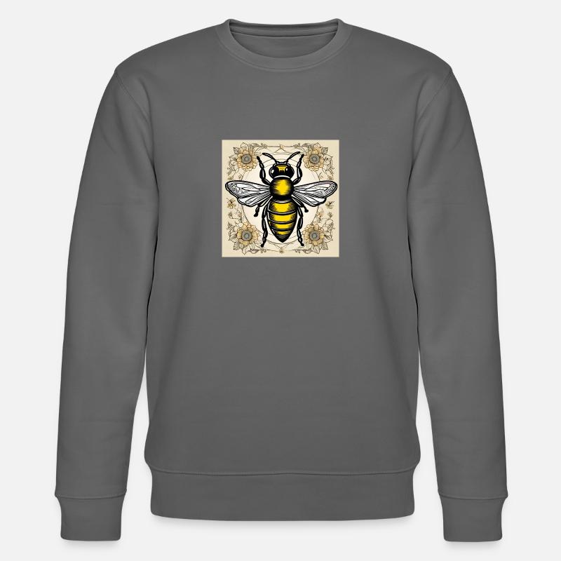 Honigbiene - Stanley/Stella Unisex Bio-Sweatshirt CHANGER  - Anthrazit