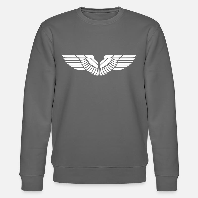 Flügel Vogel Wings - Stanley/Stella Unisex Bio-Sweatshirt CHANGER  - Anthrazit