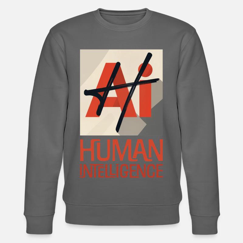 MENSCHLICHE INTELLIGENZ #3 – Lass uns reden. - Stanley/Stella Unisex Bio-Sweatshirt CHANGER  - Anthrazit