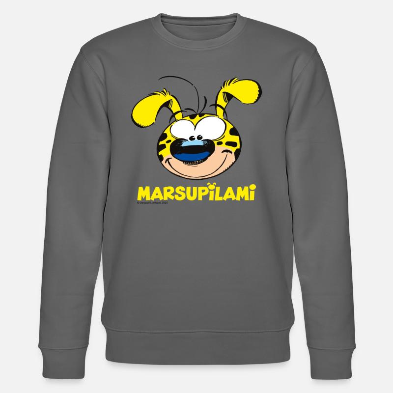 Marsupilami Kopf - Stanley/Stella Unisex Bio-Sweatshirt CHANGER - Anthrazit