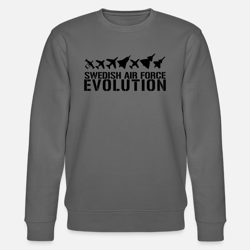 Entwicklung der schwedischen Luftwaffe - Stanley/Stella Unisex Bio-Sweatshirt CHANGER - Anthrazit