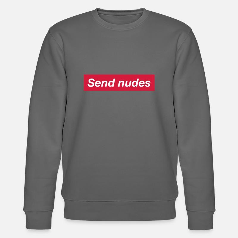SEND NUDES - Stanley/Stella Unisex Bio-Sweatshirt CHANGER  - Anthrazit