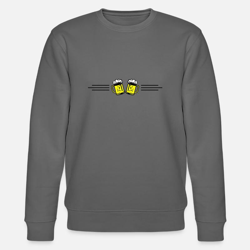 Bier Linie Symbol - Stanley/Stella Unisex Bio-Sweatshirt CHANGER  - Anthrazit