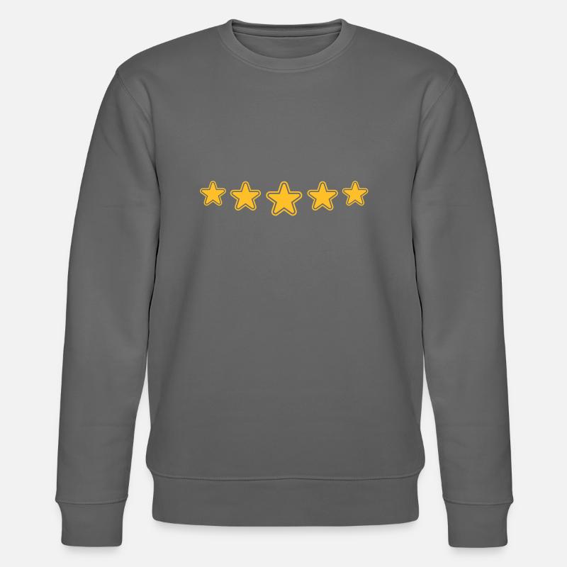 outline_stars_pattern_1c - Stanley/Stella Unisex Bio-Sweatshirt CHANGER  - Anthrazit