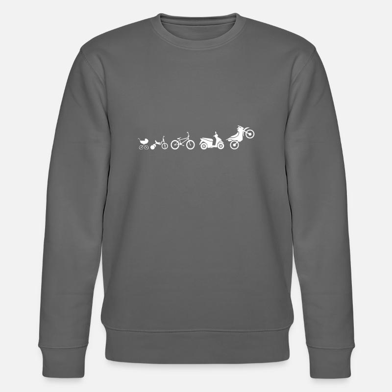 Motorrad Evolution - Stanley/Stella Unisex Bio-Sweatshirt CHANGER  - Anthrazit