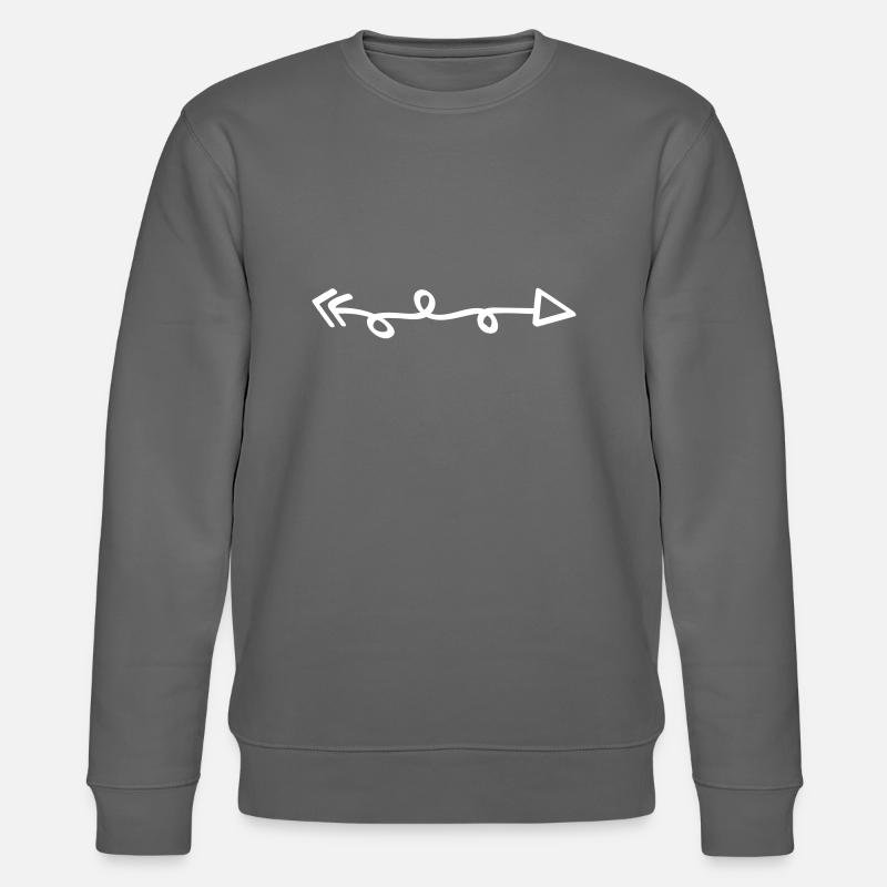 pfeil - Stanley/Stella Unisex Bio-Sweatshirt CHANGER  - Anthrazit