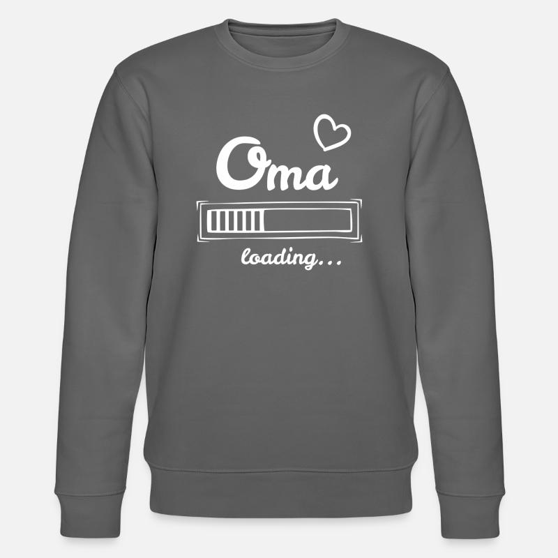Oma loading - du wirst Oma - Stanley/Stella Unisex Bio-Sweatshirt CHANGER  - Anthrazit
