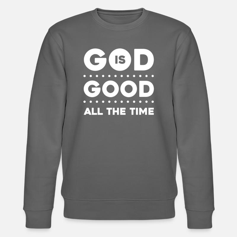 Christliche Sprüche - Stanley/Stella Unisex Bio-Sweatshirt CHANGER  - Anthrazit